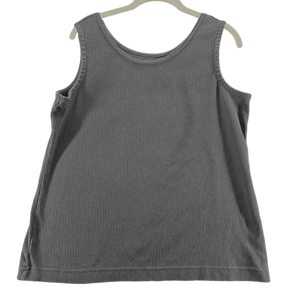 Classic Elements Womens Tank Top Black Size Large Cotton Blend Sleeveless - Picture 1 of 12